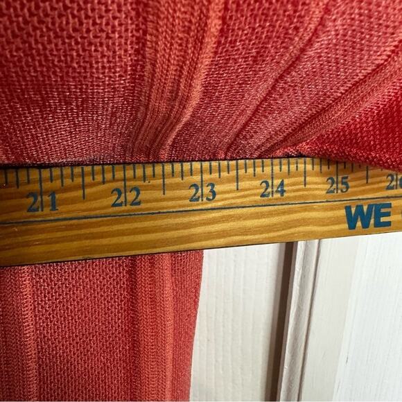 Ming Wang Dolman Sleeve Knit Tunic Top Sz XL Orange Burst Tonal Stripes - Picture 9 of 9